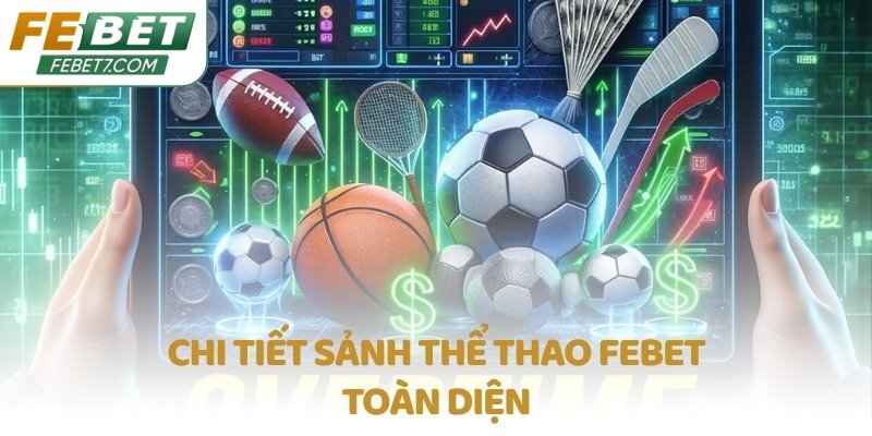 Chi tiết sảnh Thể thao FEBET toàn diện